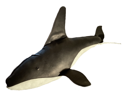 Leather Orca or Killer Whale from the Greenland Fishery Project