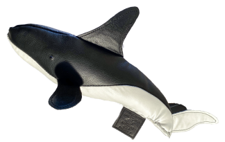 Leather Orca or Killer Whale from the Greenland Fishery Project
