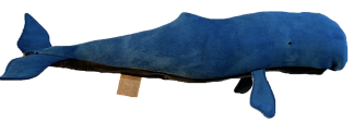 Blue Suede Leather Sperm Whale