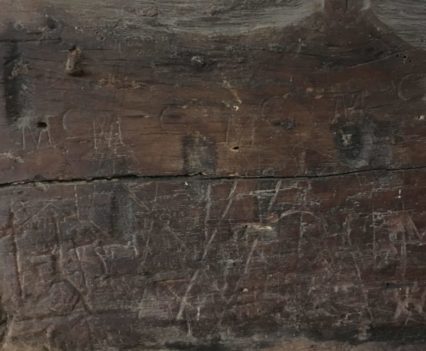 Witches' marks at The Greenland Fishery in King's Lynn