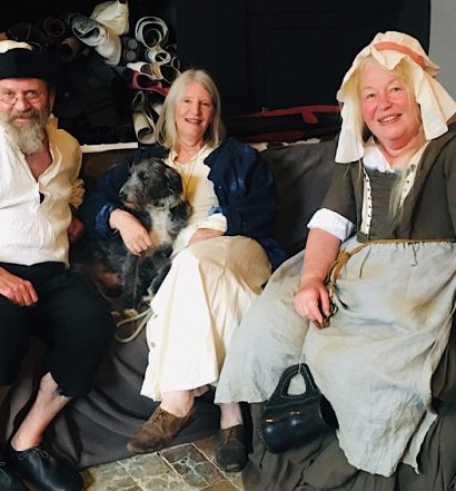 Jon, Flossie, Vickie and our visiting Tavern maid